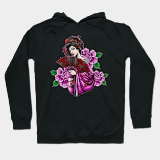 Geisha and flowers Hoodie